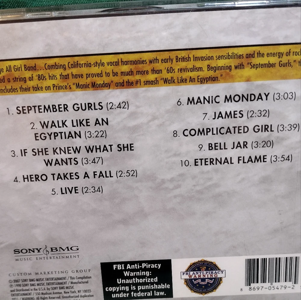 Bangles CD ( SUPER HITS ) - Picture 3 of 4
